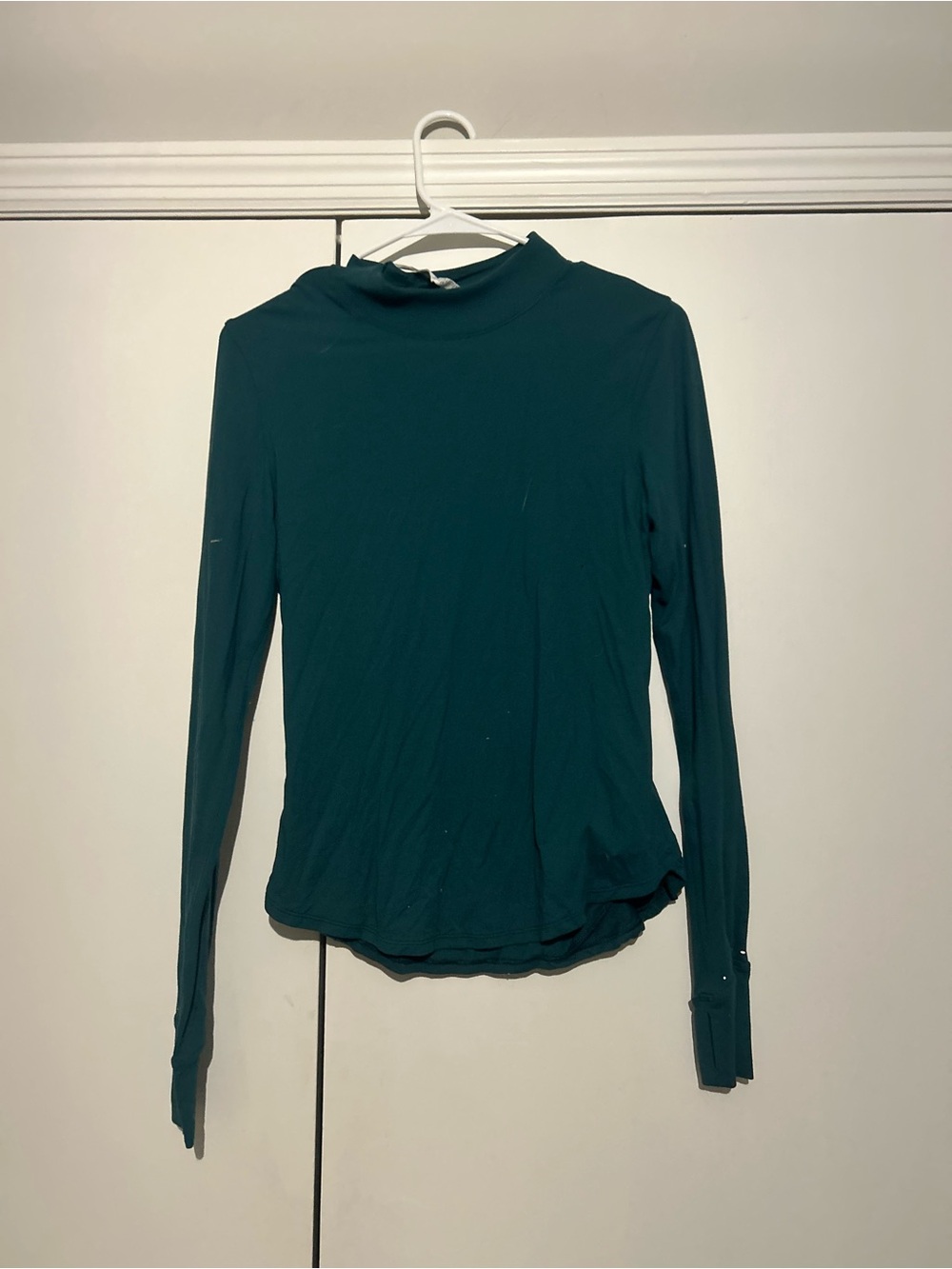 lululemon athletica Teal Long Sleeve Mock Neck Top